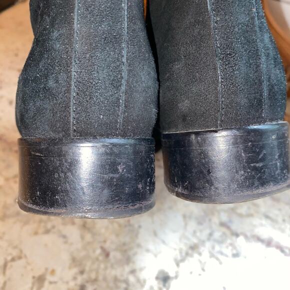REED KRAKOFF $1k Black Suede Italian Made Chelsea Boots | 37.5 US 7.5 - Picture 12 of 16